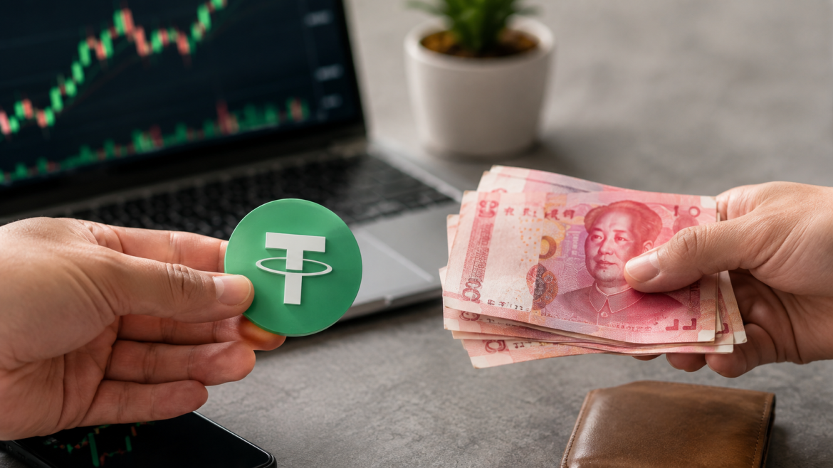 Обмін Tether (USDT) на китайські юані (CNY)